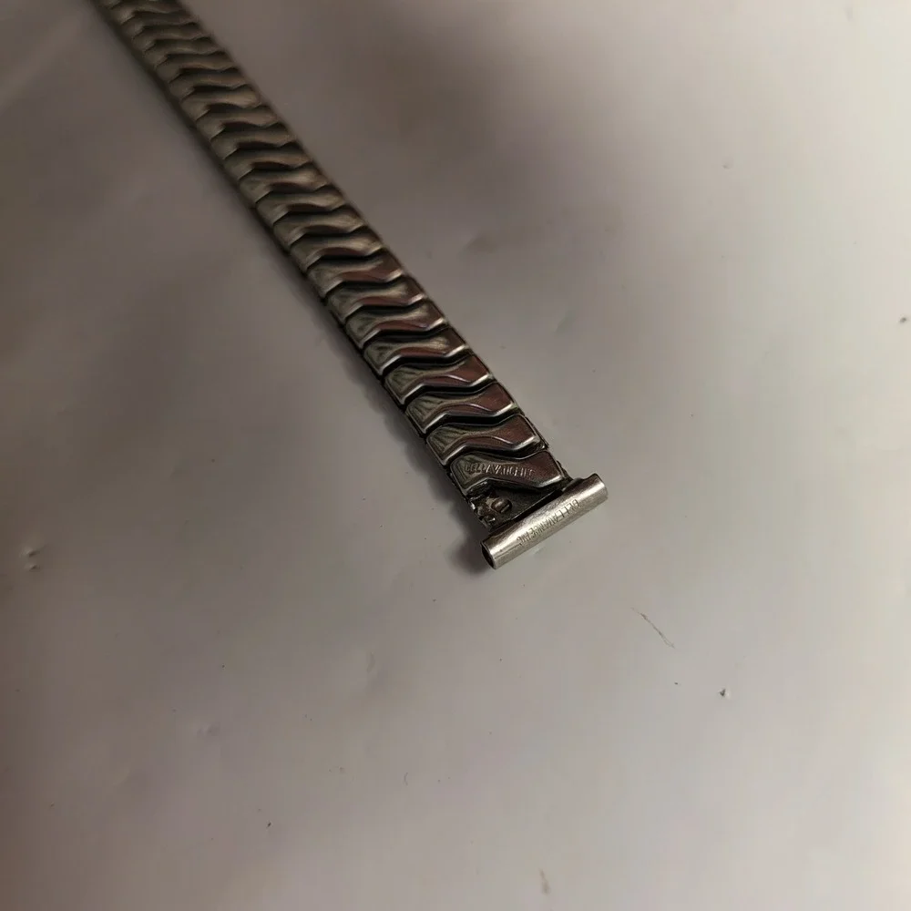 Bellavance Watch Band Stainless Steel S-Link Expansion Vintage Jewelry Accessory